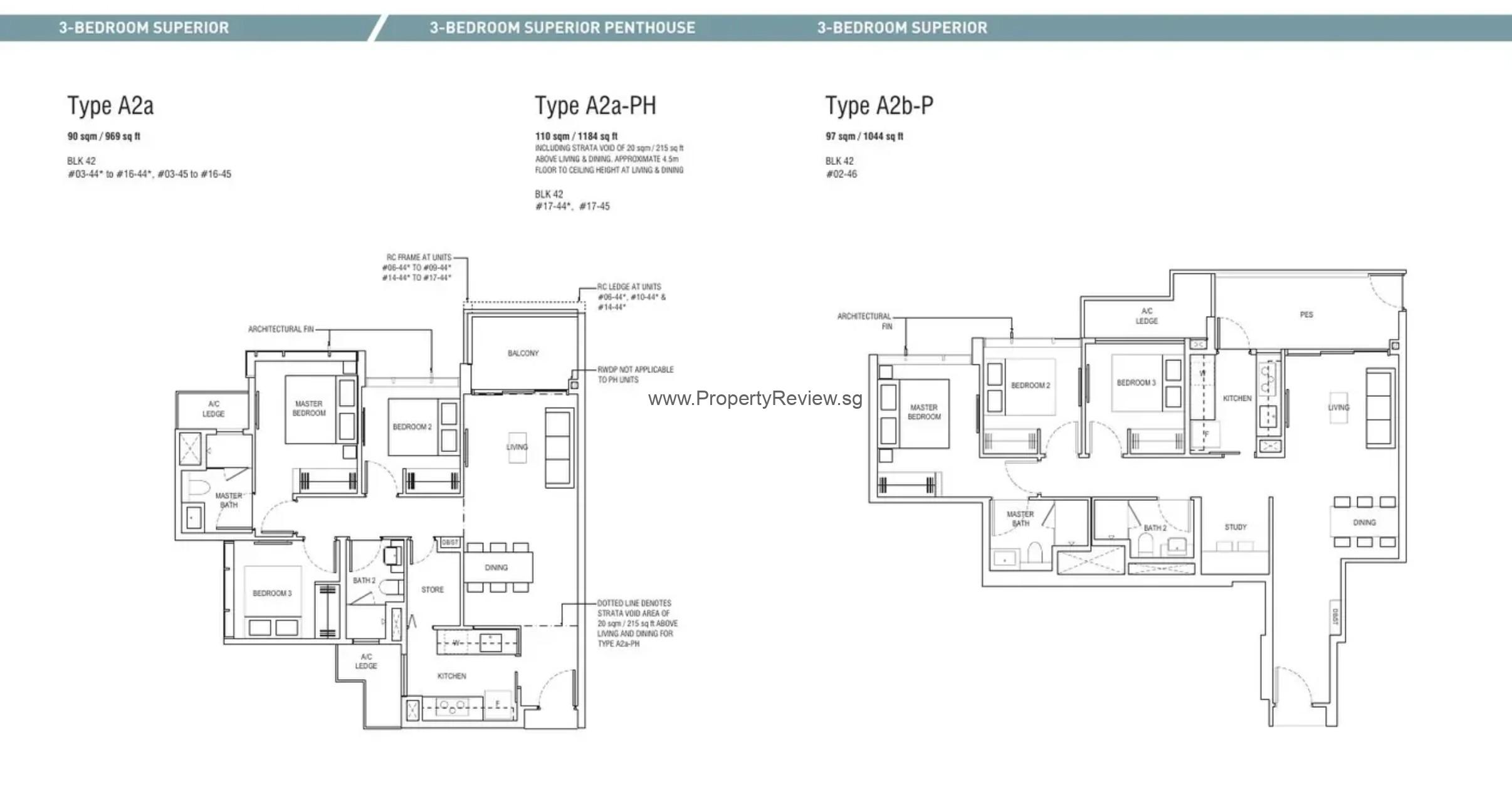 Wynwood Grand EC 6 Piermont Grand — 3-Bedroom Superior (CDL reference layout, not Wynwood Grand).