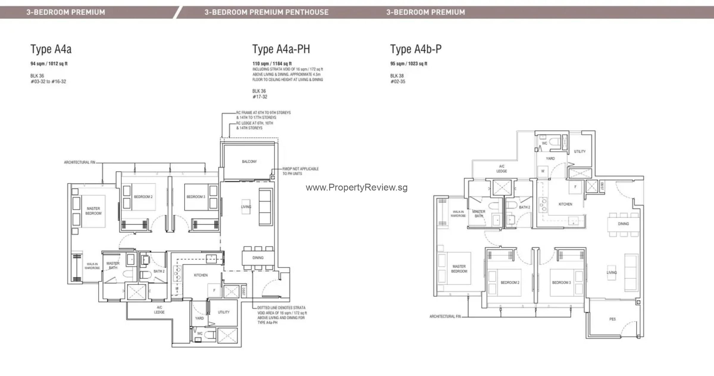 Wynwood Grand EC 8 Piermont Grand — 3-Bedroom Premium (CDL reference layout, not Wynwood Grand).