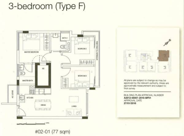 16 Fresh Tampines Court Floor Plan