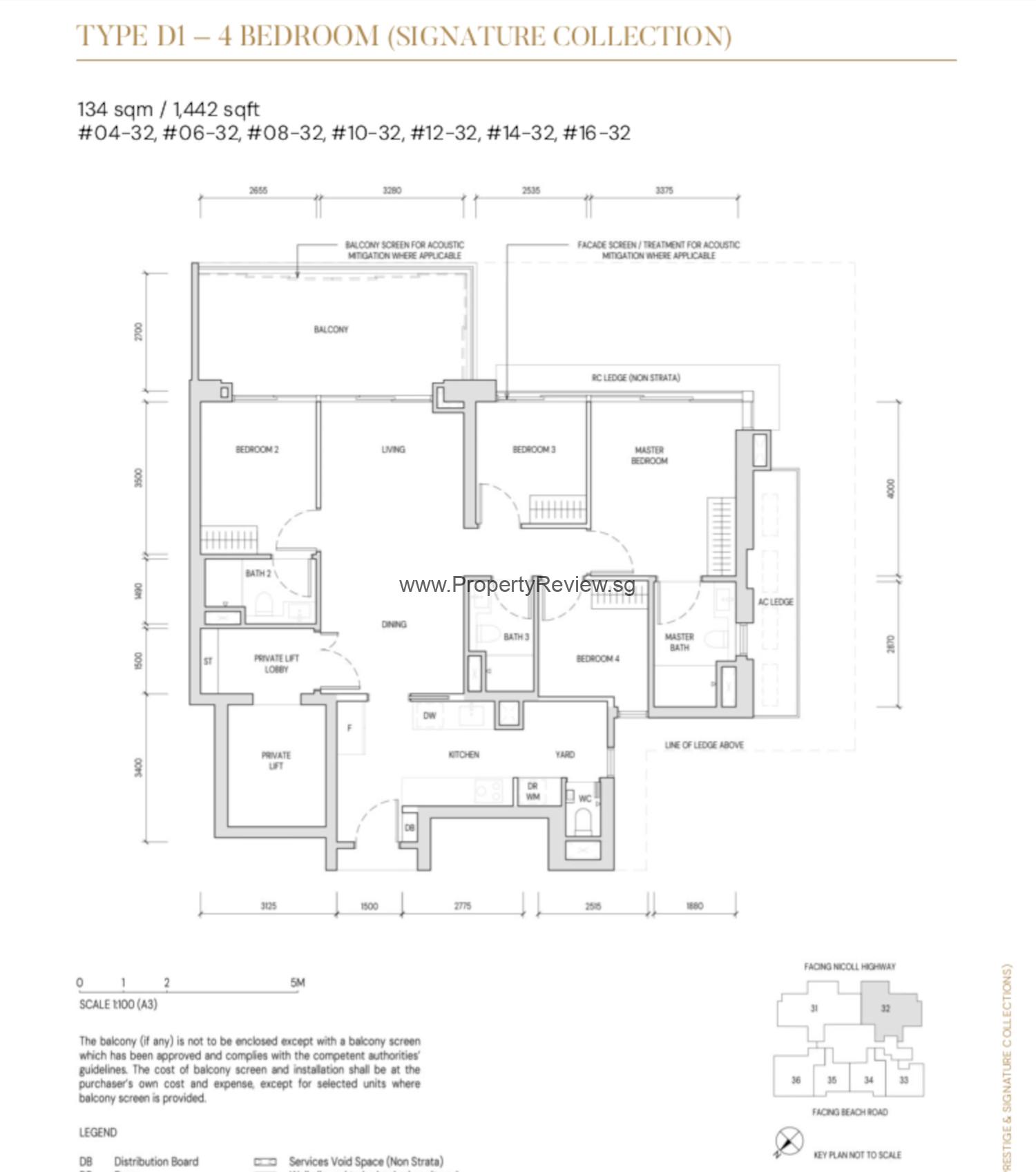 Aurea 6 Aurea 4 Bedrooms Floor Plan