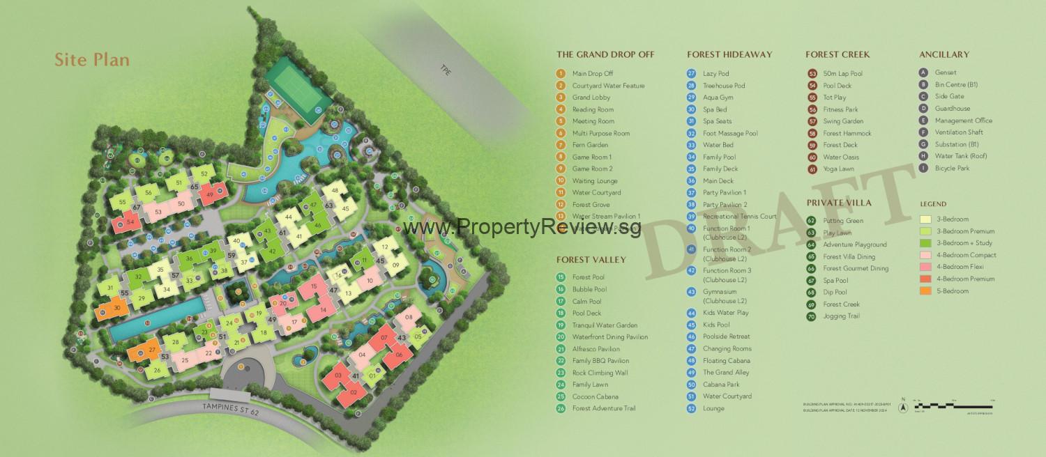 Aurelle of Tampines-Site Plan