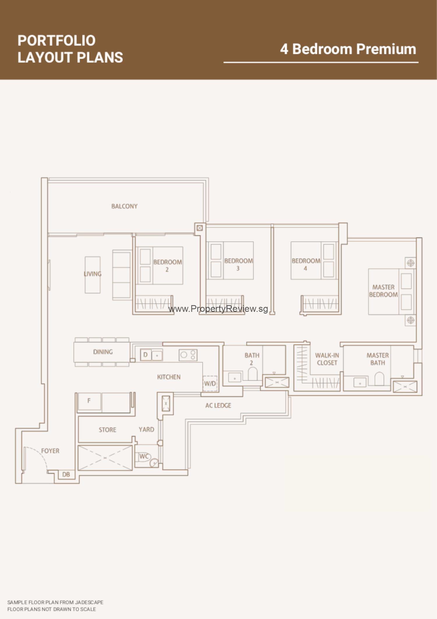 Bloomsbury Residences 4 Bedrooms Floor Plan