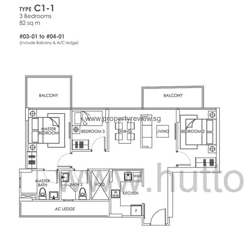 The Bently Residences 6 C1 1 3 Bedrooms
