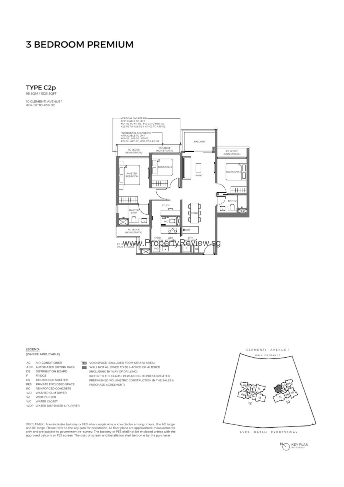 Elta 3 Bedroom Floor Plan