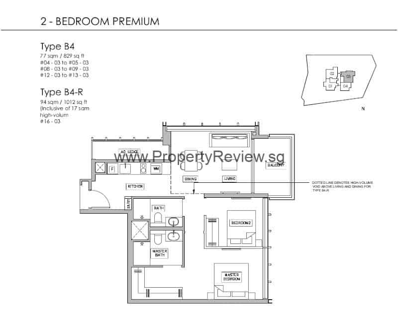 Grange 1866 2 Bedrooms Floor Plan