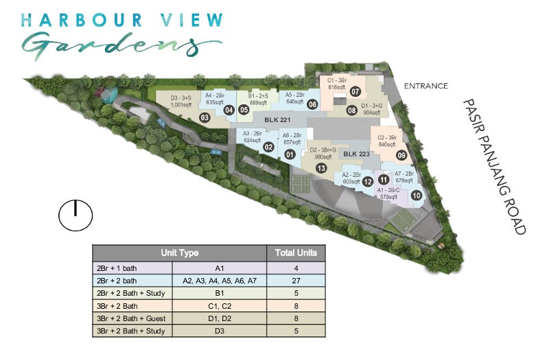 Harbour View Gardens Siteplan
