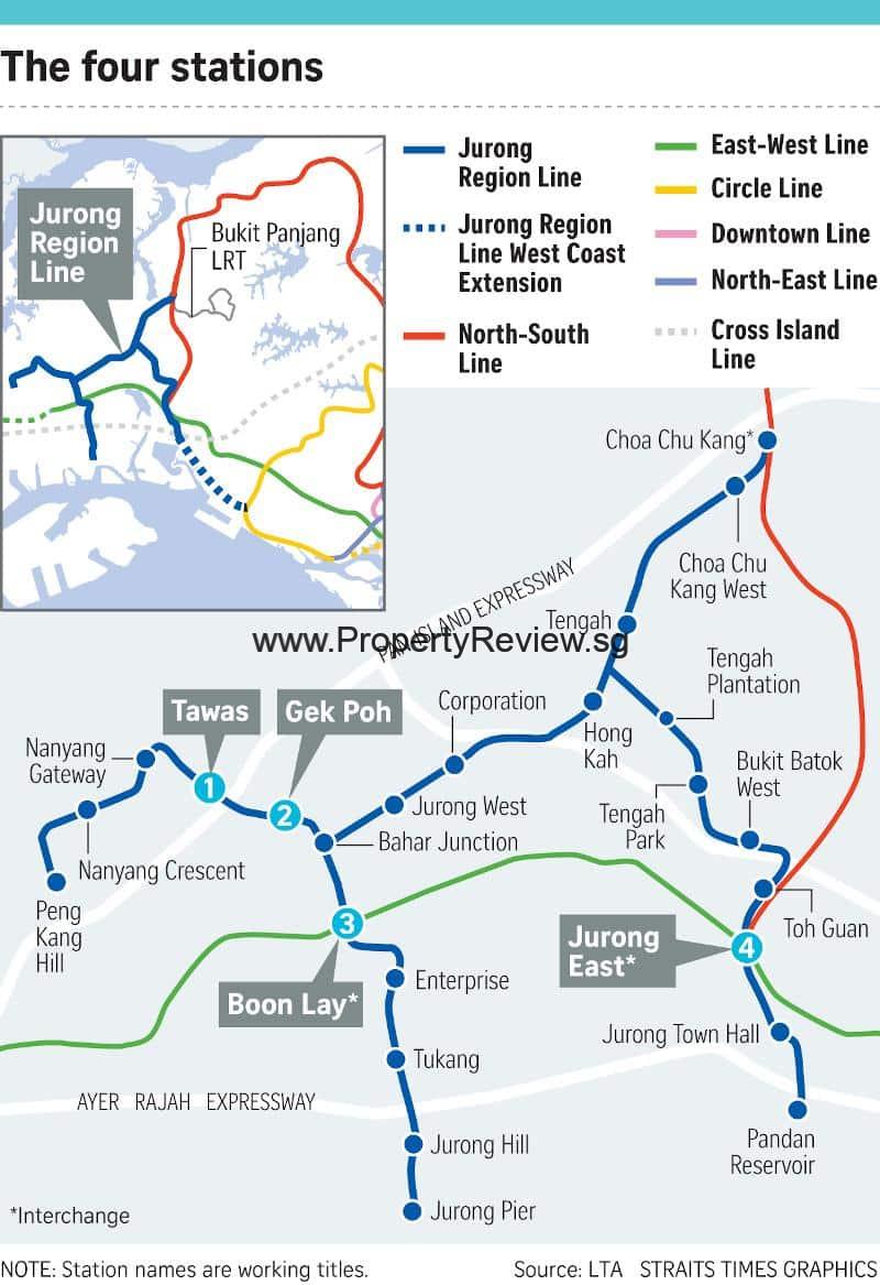Jrl Map $682.5 Million-worth Of Four Jurong Line Contracts Awarded By LTA