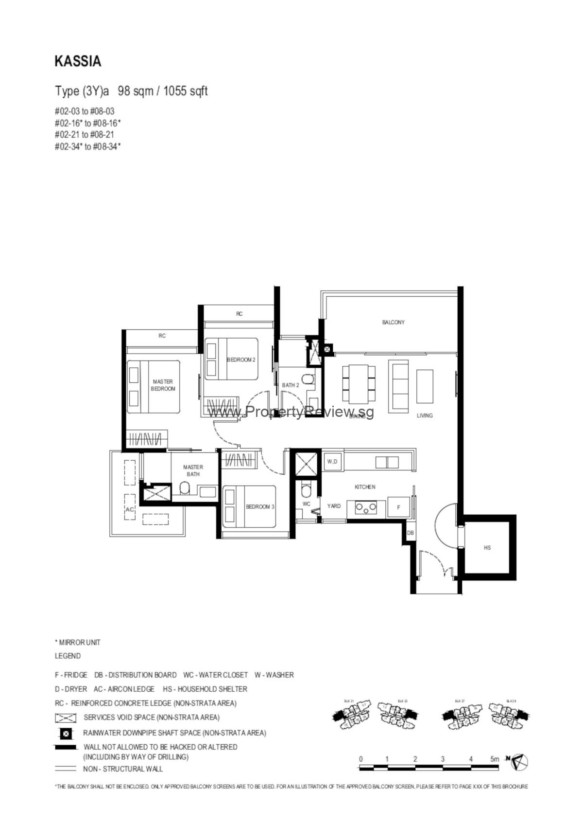 Kassia 3 Bedroom Floor Plan