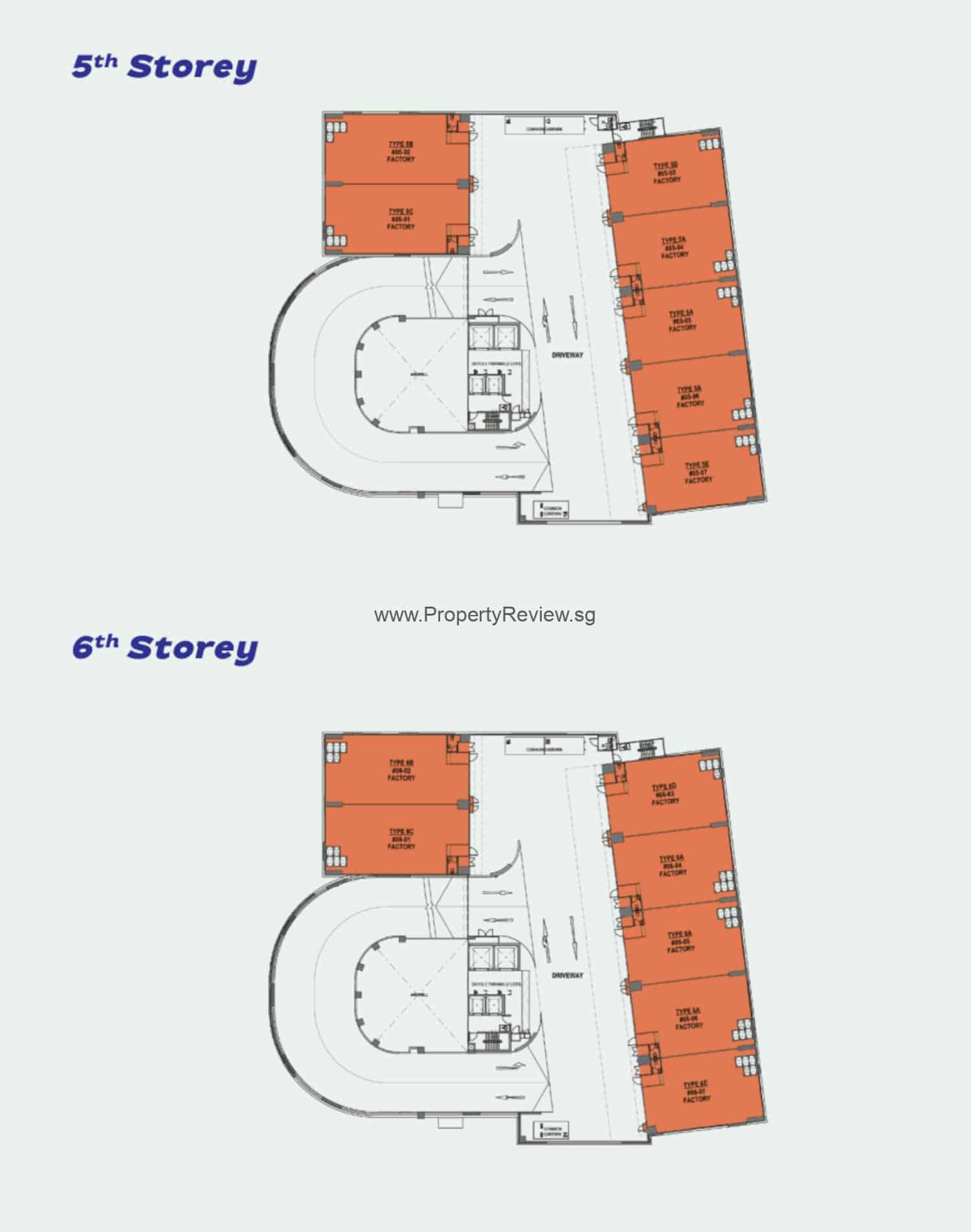 Keystone @ Mandai 8 Keystone @ Mandai Level 5 and 6 Floor Plan