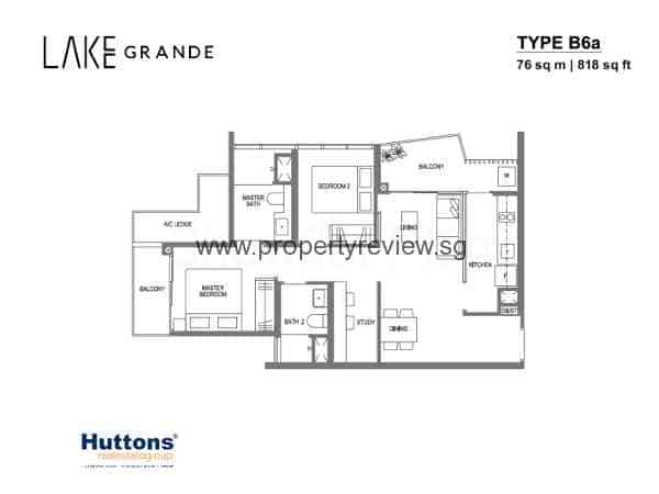 Lake Grande Floor Plan 2+1