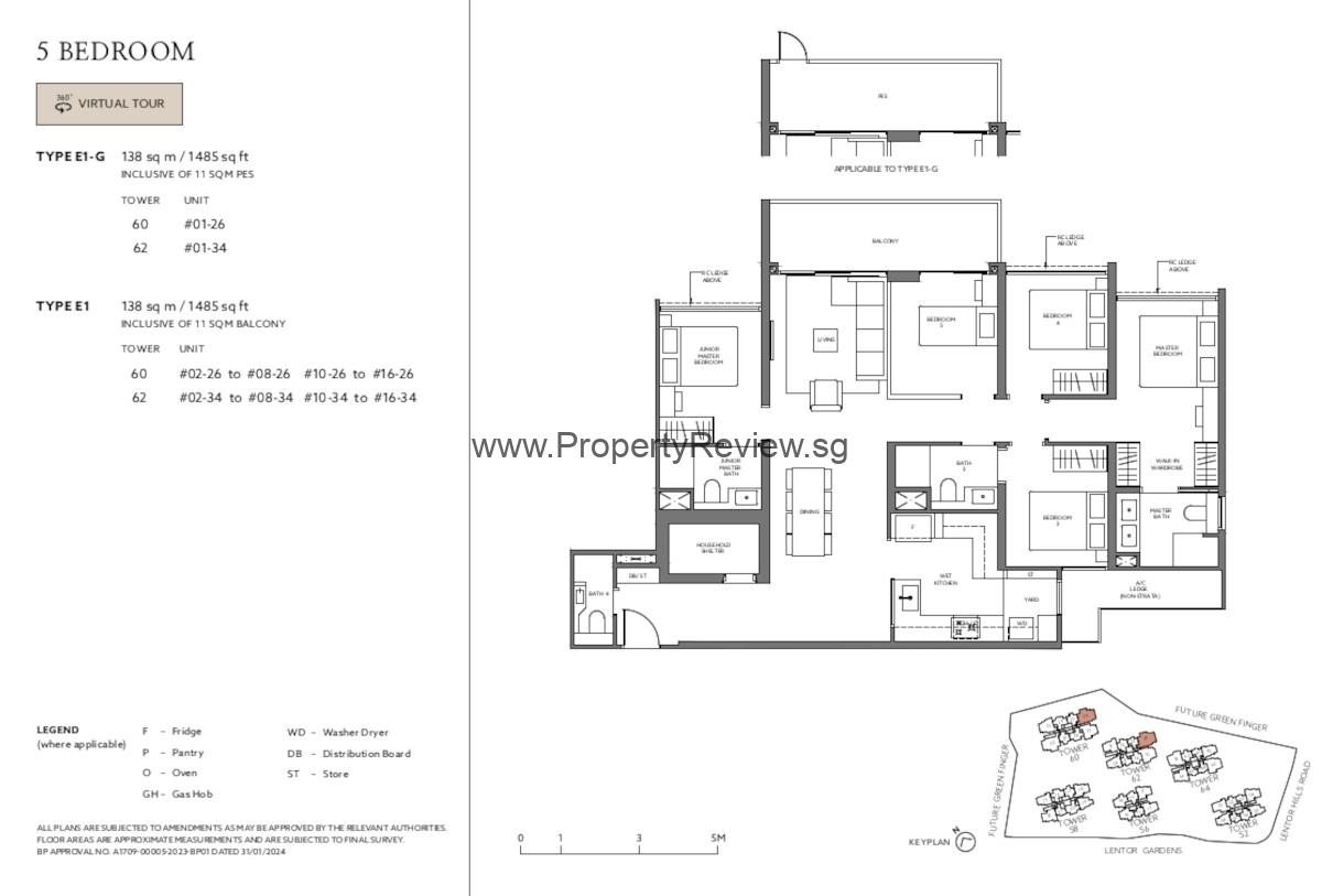 Lentor Mansion 13 Lentor Mansion 5 Bedrooms Floor Plan