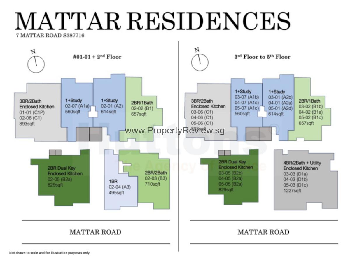 Mattar Residences 5 Mattar Residences Suitemap