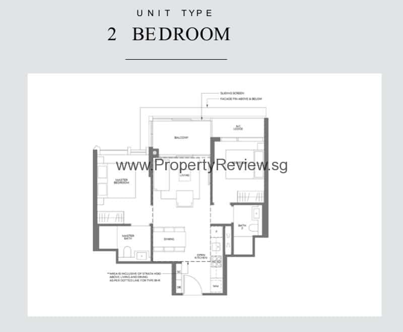 2 Bedrooms - Type B1