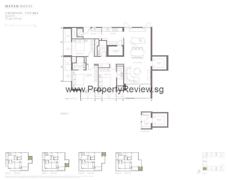 Meyerhouse 3 Bedrooms Floor Plan