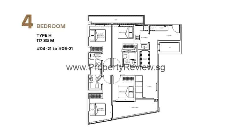 Mori 4 Bedroom Floor Plan