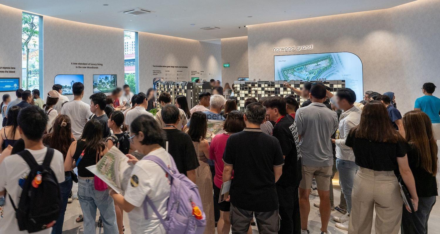 New Home Sales Surge 84% in October 3 Norwood Grand Showflat