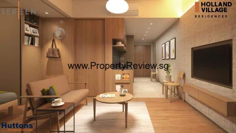 One Holland Village Residences Living Room 2