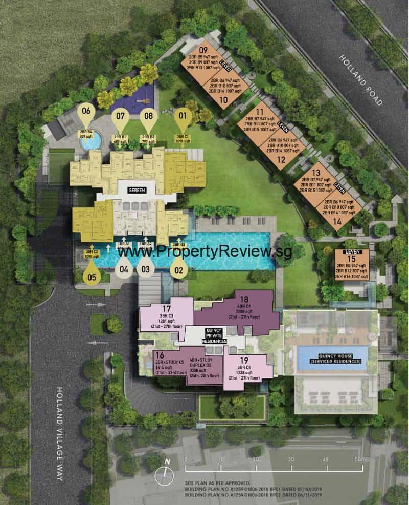 One Holland Village Residences Siteplan