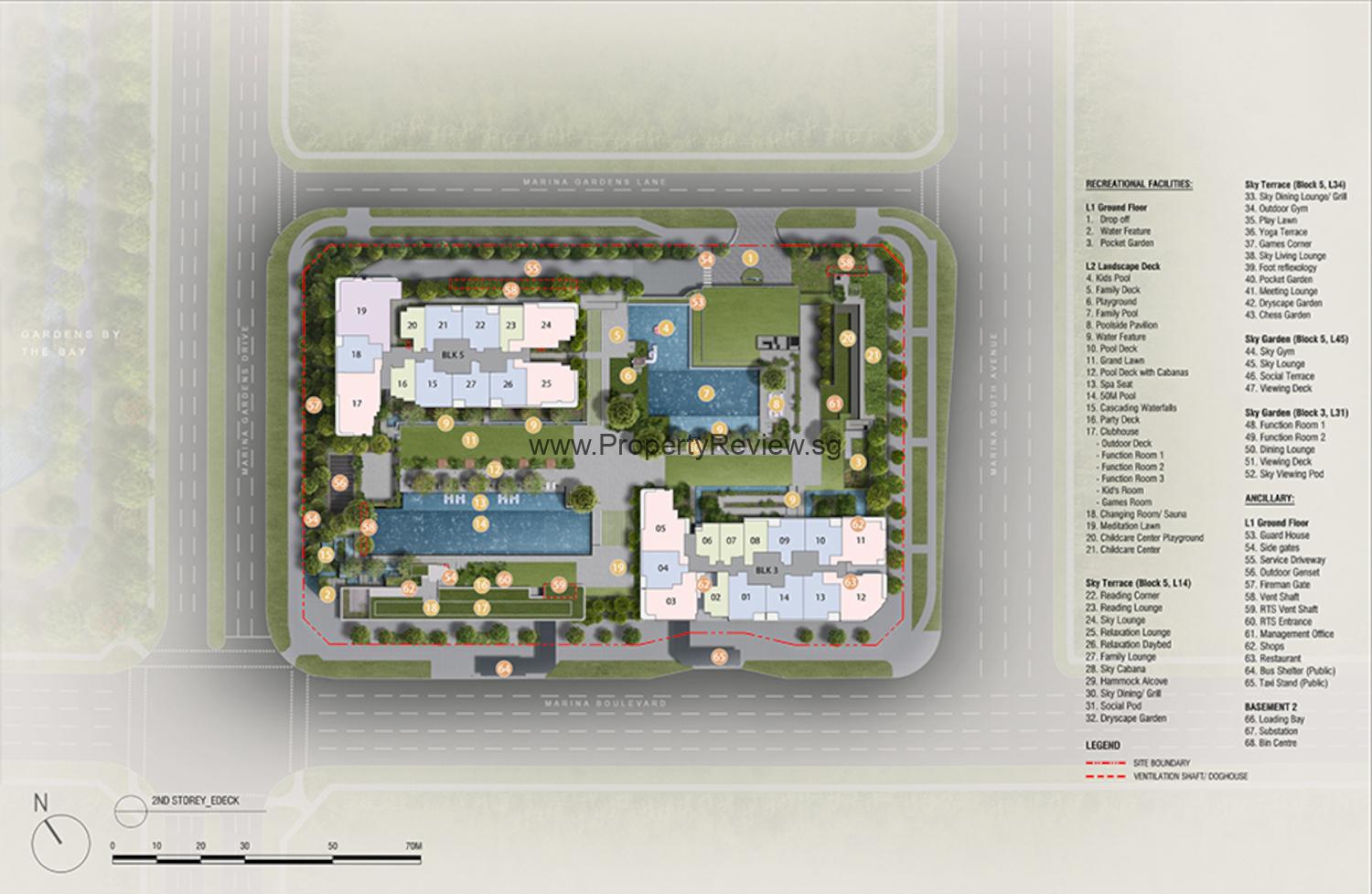 One Marina Gardens Sitemap