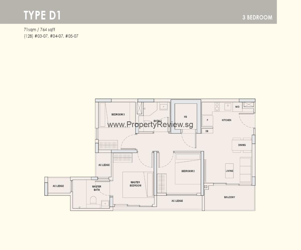 Orchard Sophia 10 Orchard Sophia 3 Bedroom Floor Plan