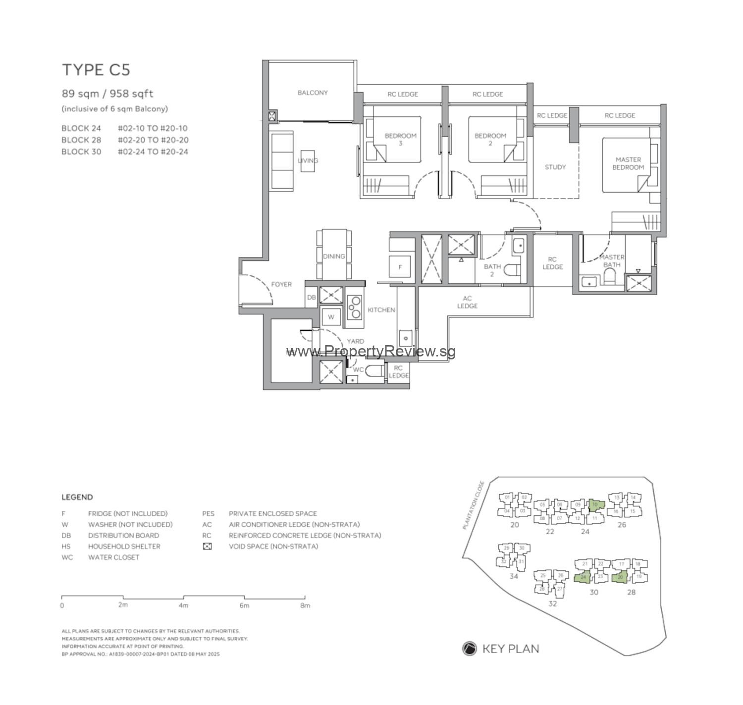 Otto Place 3 Bedrooms Floor Plan
