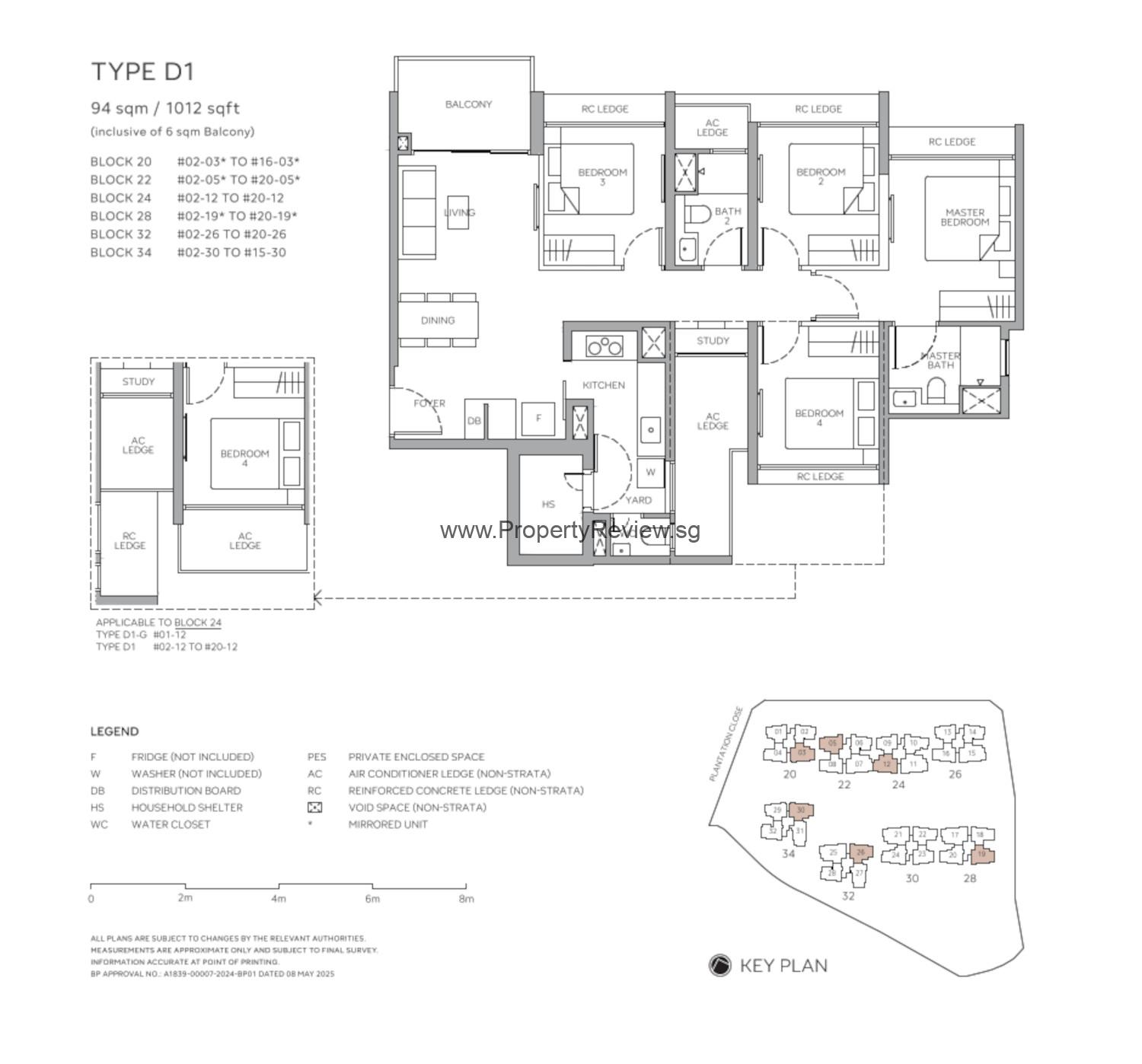 Otto Place 4 Bedrooms Floor Plan