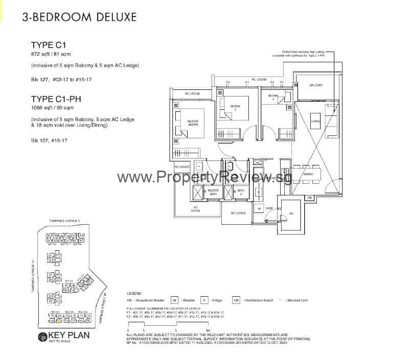 Parc Central Residences 3 Bedrooms Floor Plan