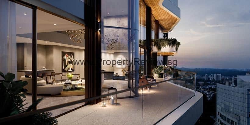 Park Nova set record price of $5,838psf for its Penthouse 1 Park Nova Penthouse