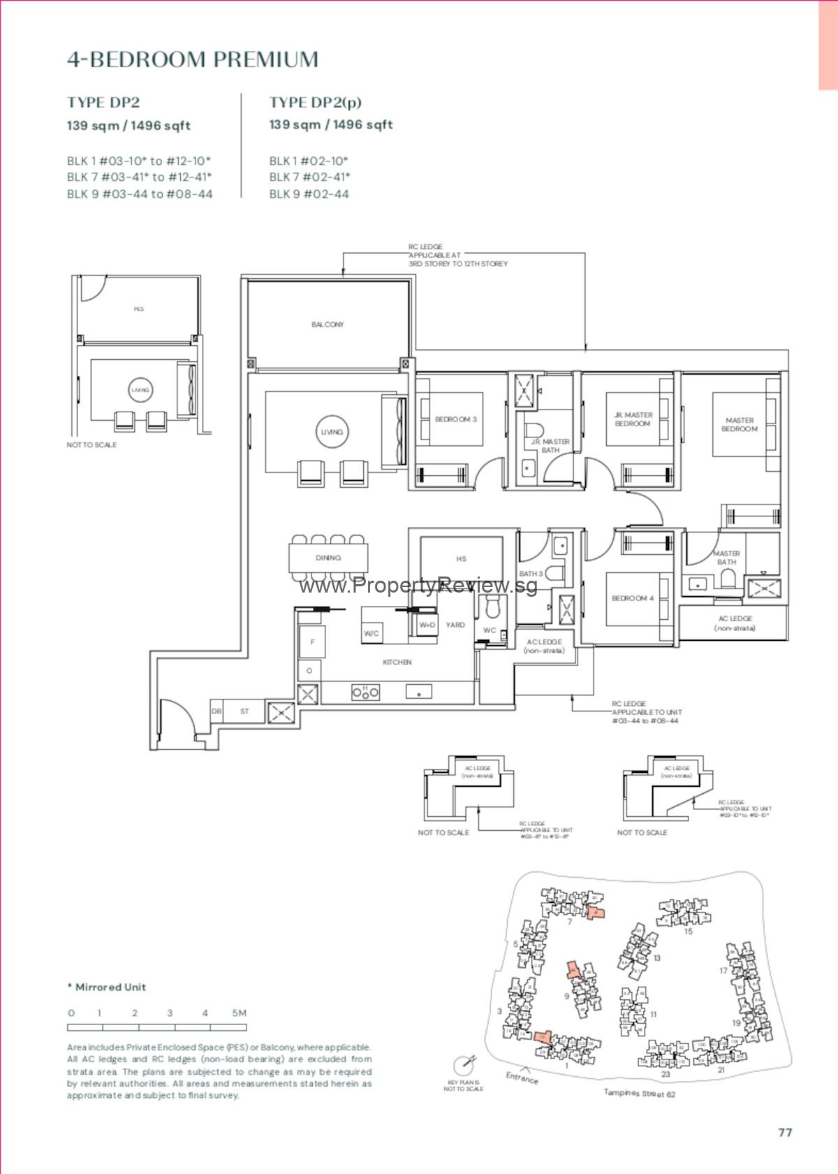 Parktown Residence 4 Bedroom Floor Plan