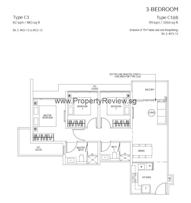 Piccadilly Grand 3 Bedroom Floor Plan