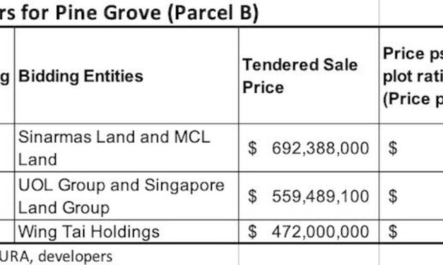 Pine Grove (Parcel B) attract TOP Bid at $692m