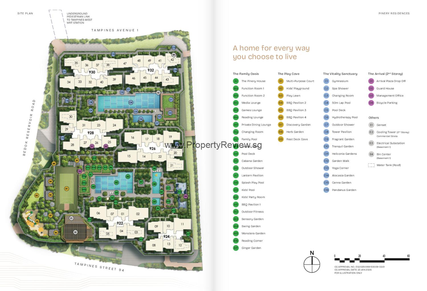 Pinery Residences Sitemap