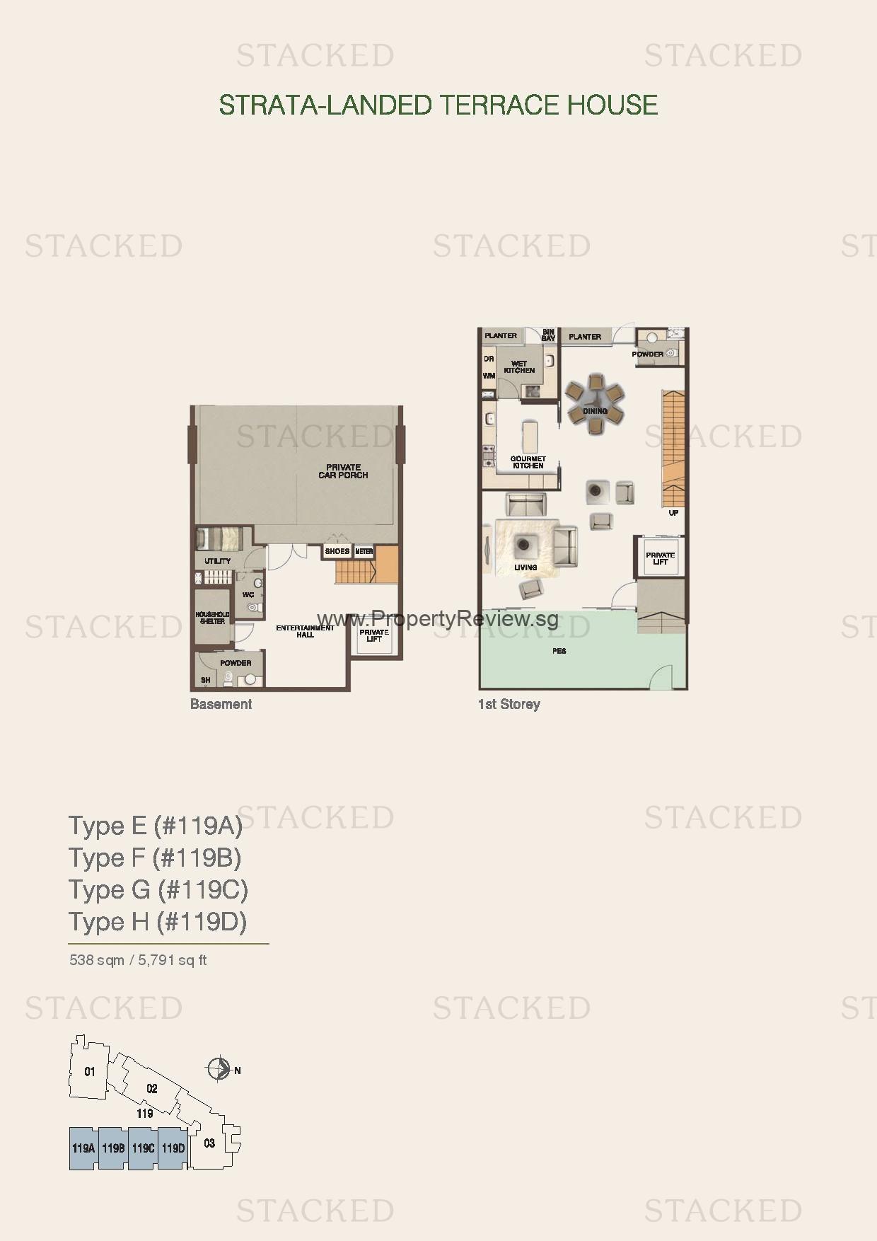 Residences At Emerald Hill floor plan 1
