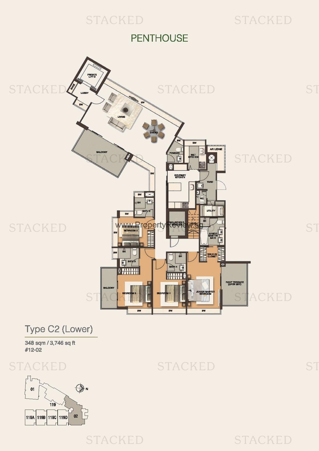 Residences At Emerald Hill floor plan 5