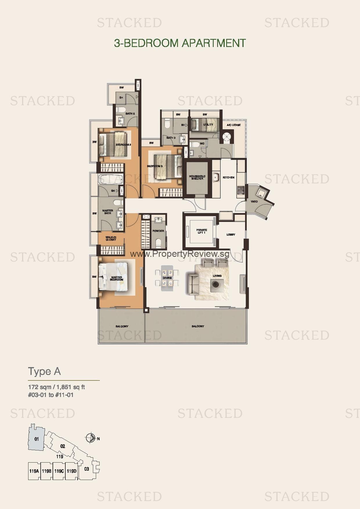 Residences @ Emerald Hill 15 Residences At Emerald Hill floor plan 9