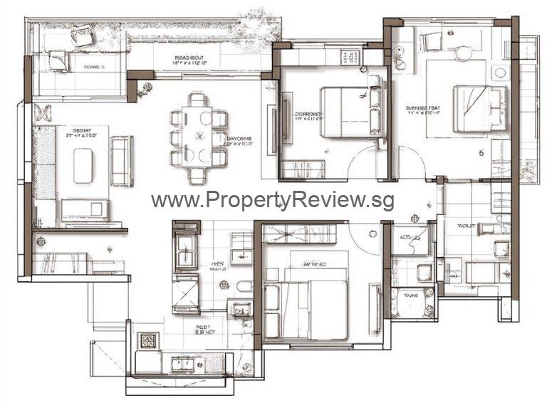 Sembawang Road EC JBE Holdings Floor Plan 768x566 1
