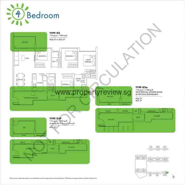 Sol Acres 4 Bedroom Floor Plan