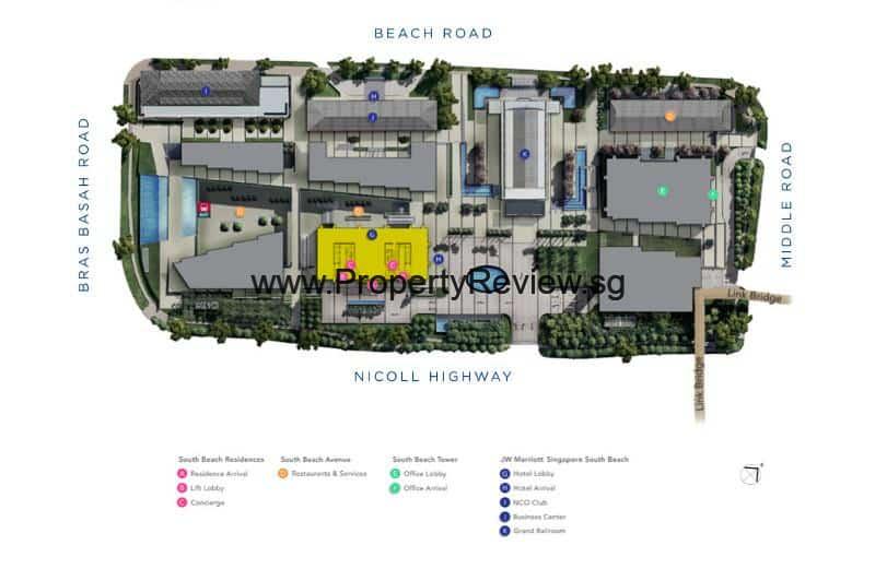 South Beach Residences Sitemap