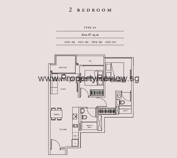 Straits Mansions 5 Straits Mansions Floor Plan 2RM