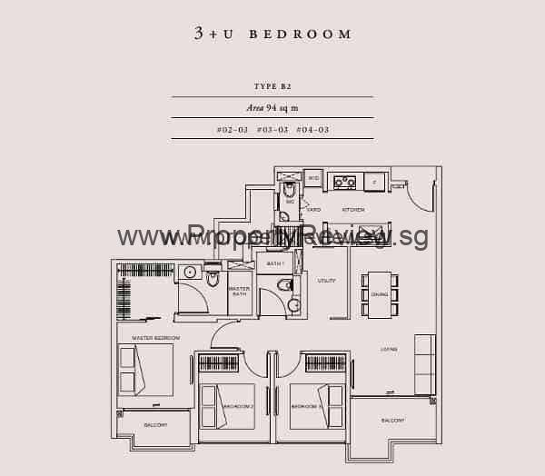 Straits Mansions 6 Straits Mansions Floor Plan 3+1