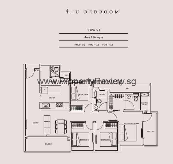 Straits Mansions 7 Straits Mansions Floor Plan 4+1