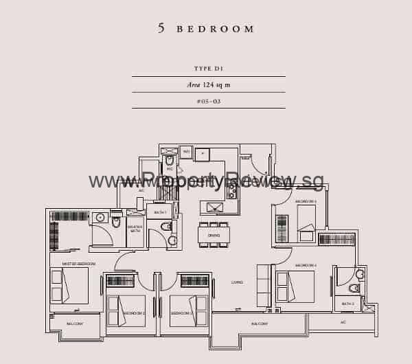 Straits Mansions 8 Straits Mansions Floor Plan 5RM