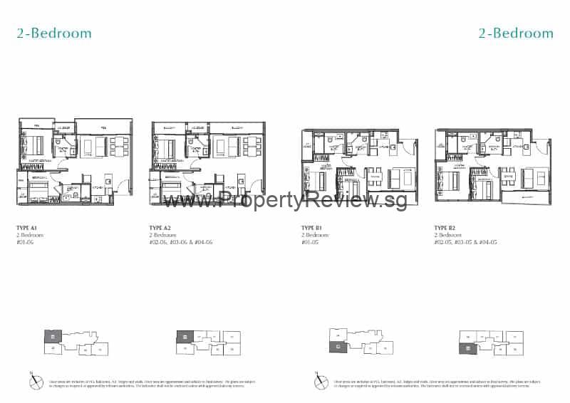 The Enclave Holland 2 Bedrooms Floor Plan