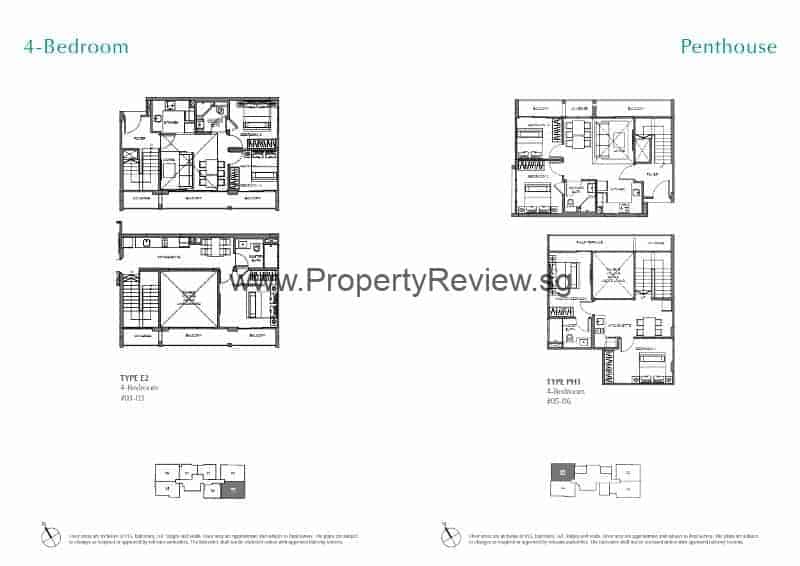 The Enclave Holland 4 Bedrooms Floor Plan