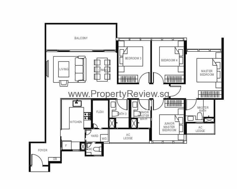 The Gazania 10 4 Bedrooms Floor Plan