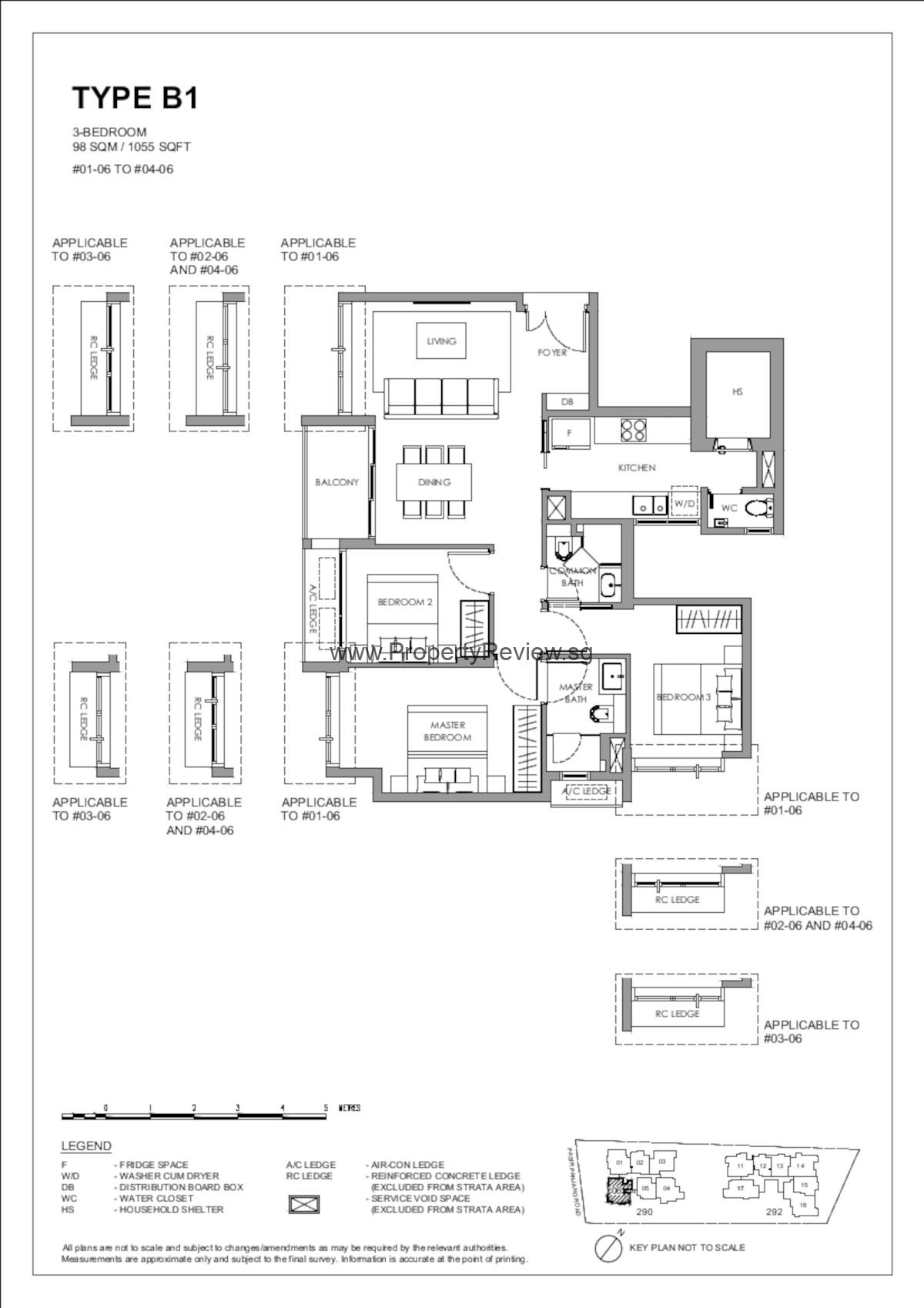 The Hillshore 3 Bedrooms Floor Plan