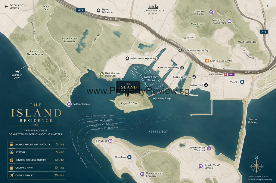 The Island Residences 5 Location
