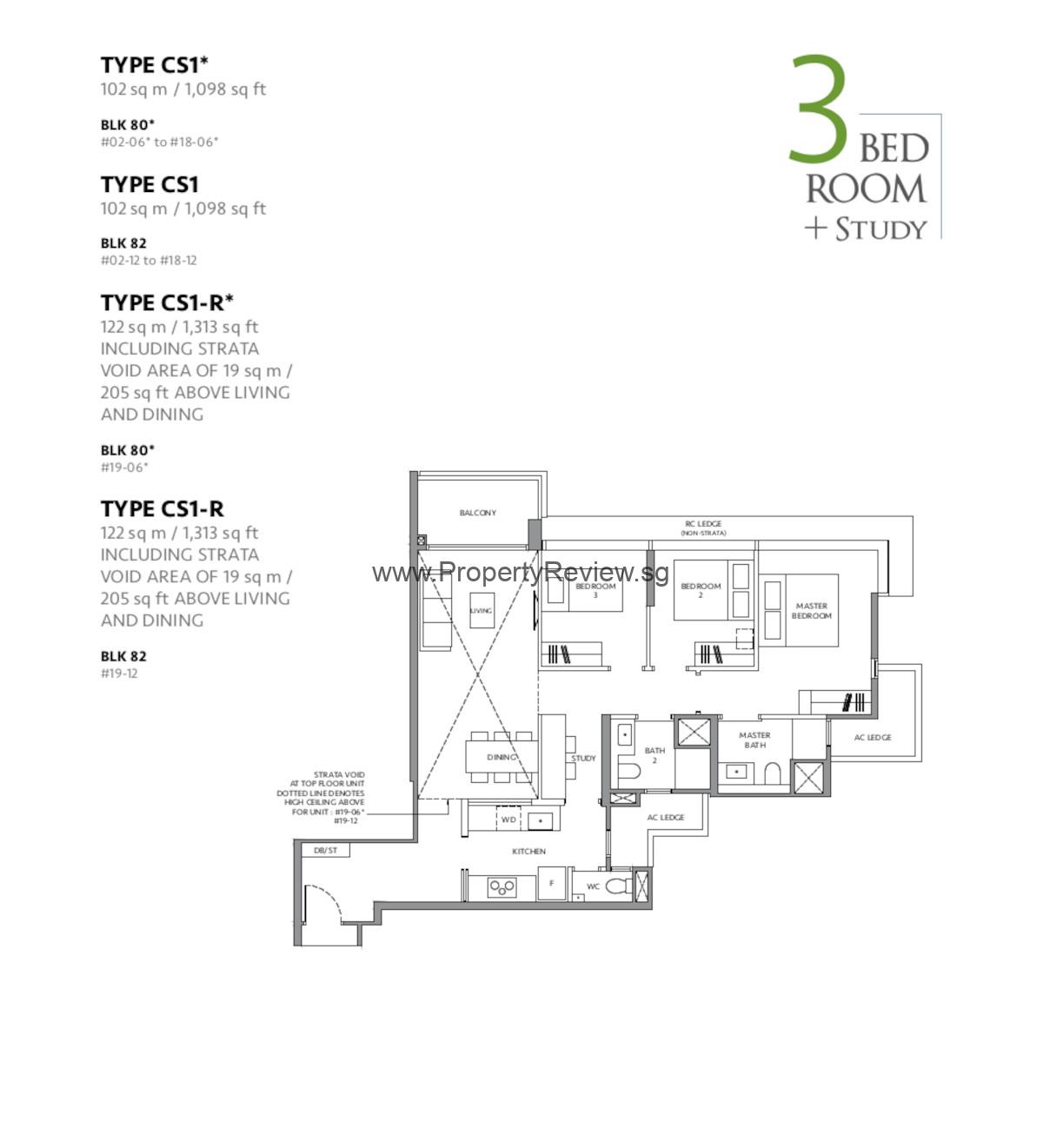 The Lakegarden Residences 3+1 Floor Plan