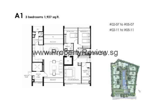 the nassim floor plan 3 bedrooms