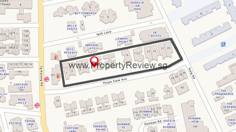 Thiam Siew Avenue Condo 2 Thiam Siew Avenue Site Location